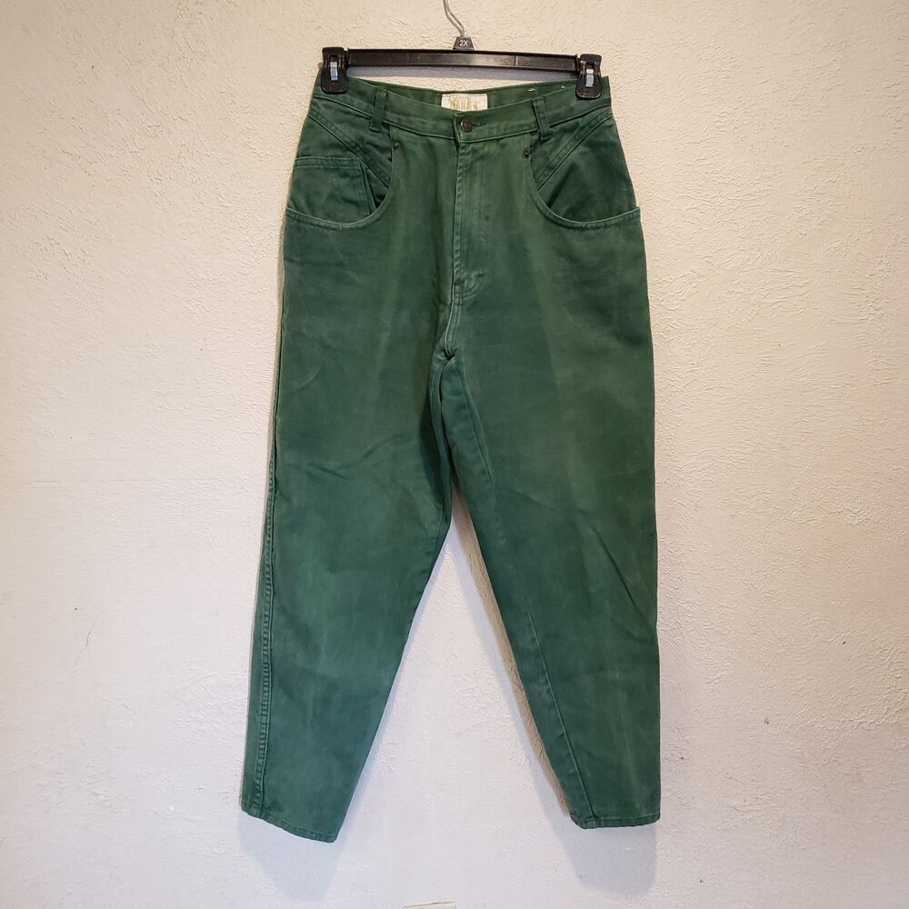 VTG 1983 Jordache Original Jeanjer Mom Jeans High Rise Green